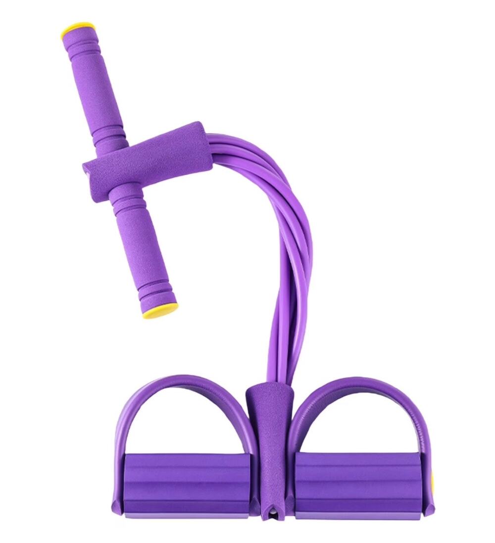 Pedal Resistance Band with Handle Full Body Workout Home Gym Equipment New